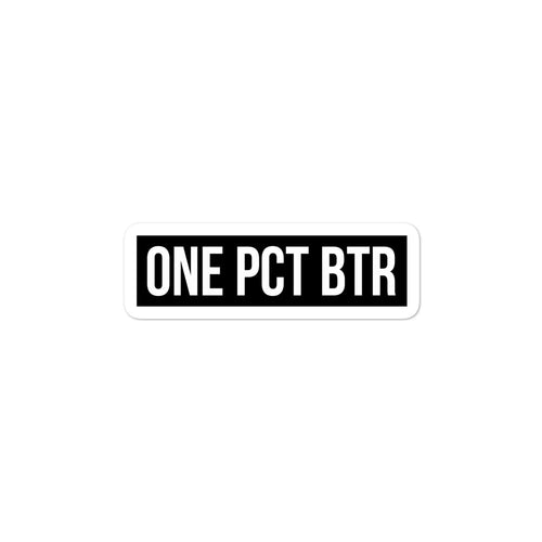 ONE PCT BTR Sticker | One Percent Athletics